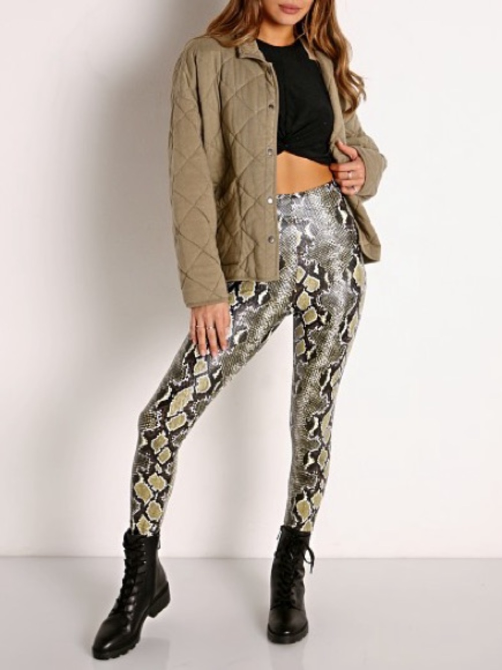 NEW Commando Faux Animal Snake Print Leggings